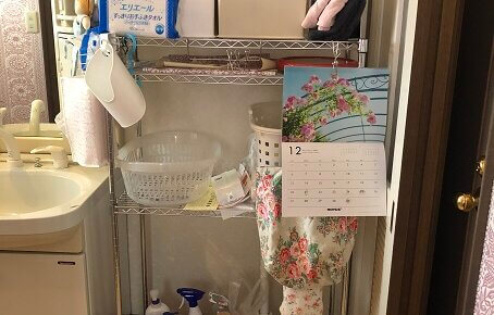 ビフォーアフター　洗面所　片付け前
