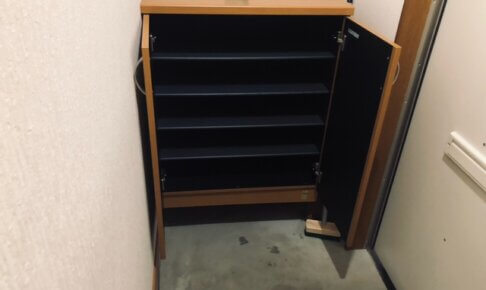 ビフォーアフター　玄関　全出し靴箱